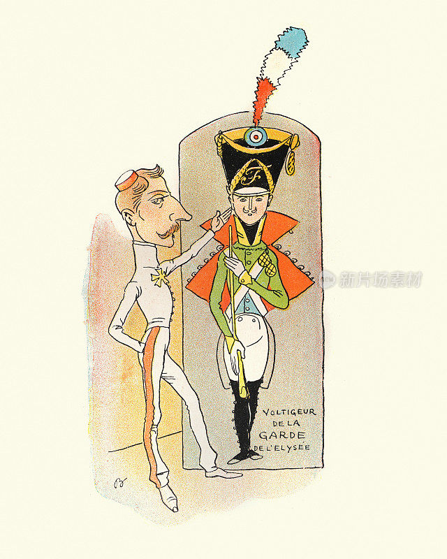 法国士兵的经典漫画，Voltigeur de la Garde